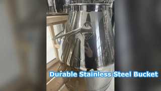 Secchio di mungitura in acciaio inossidabile da 20-98 litri per uso alimentare