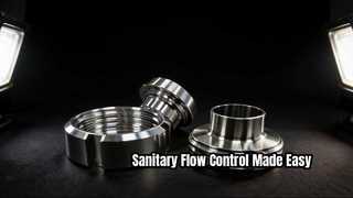 Valvola a farfalla a morsetto igienica per il settore farmaceutico alimentare