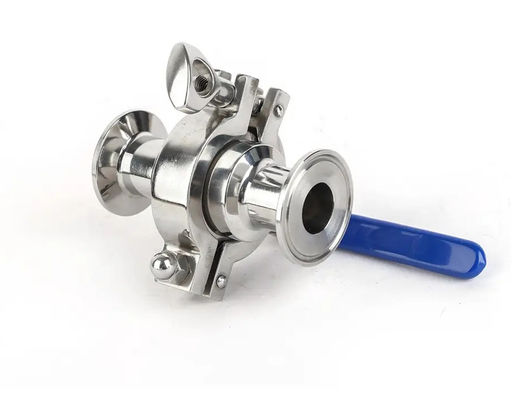 Un buon prezzo. SS304 S/s 316 Tri Clamp Valvola a sfera unidirezionale Sanitaria Grado alimentare 3 pezzi 3A CE in linea
